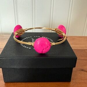 Pink and Gold Wire Bracelet